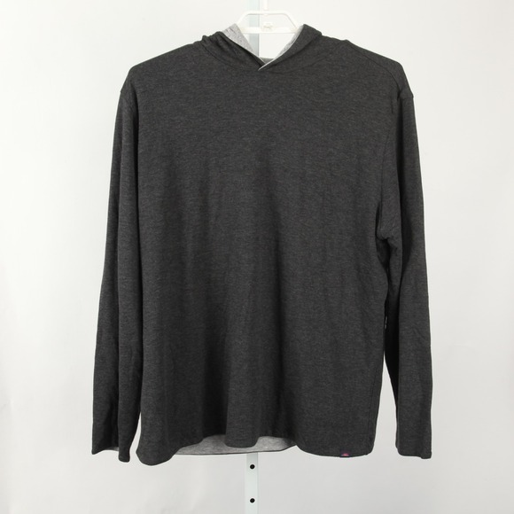 Faherty Hoodie Mens 2XL Gray Cloud Reversible Lightweight Pima Cotton Modal - Picture 2 of 11